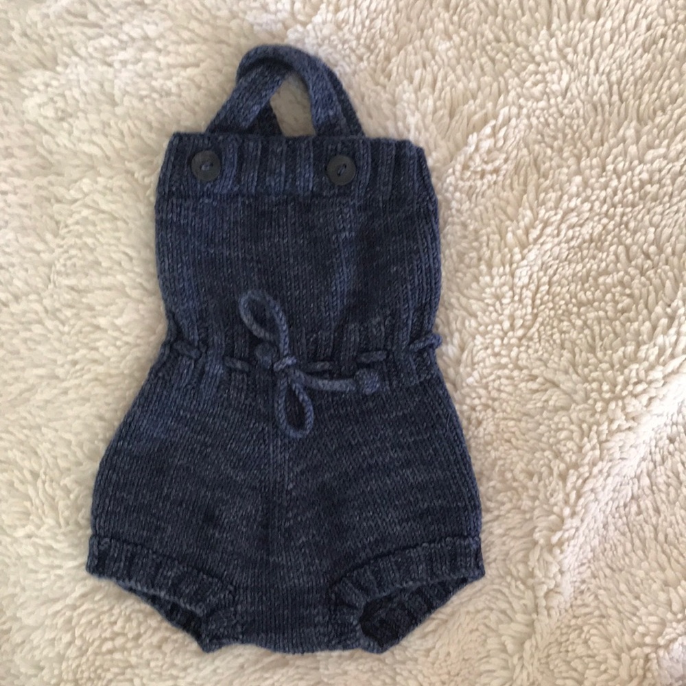 Baby knit romper